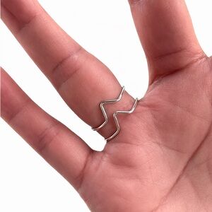 Taxco 925 Sterling silver Ring Double Band Mexico Taxco Handmade Ring